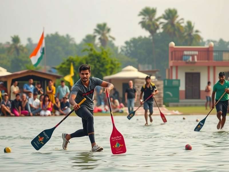 Paddle Warrior Grand Champion Game Cover - Village Paddle Tournament in Rural Punjab with Golden Trophy