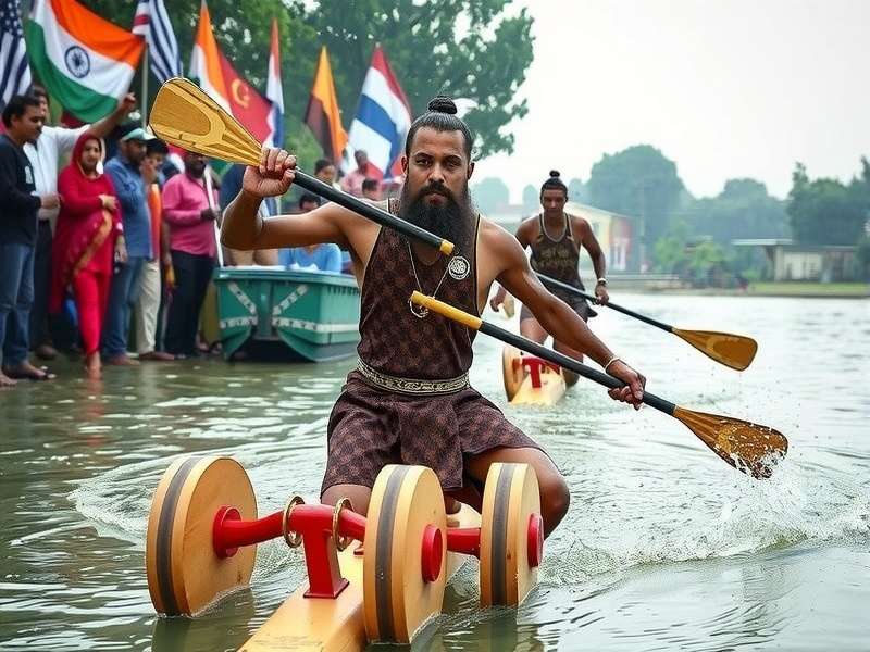 Paddle Warrior Grand Champion World Map - Rural Indian Regions with Traditional Sports Zones